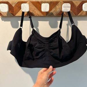 Kindred Bravely Sublime hands free pumping and nursing bra in black